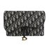 Saddle Pouch Wallet On Chain, front view